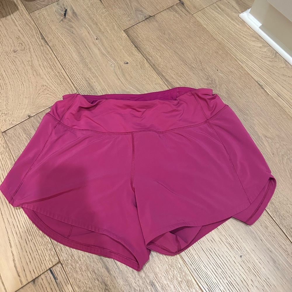 Lululemon hotty hot shorts! pink magenta!